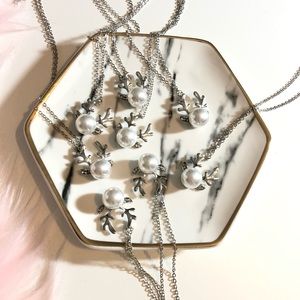 Silver Holiday Jewelry Reindeer Games Set